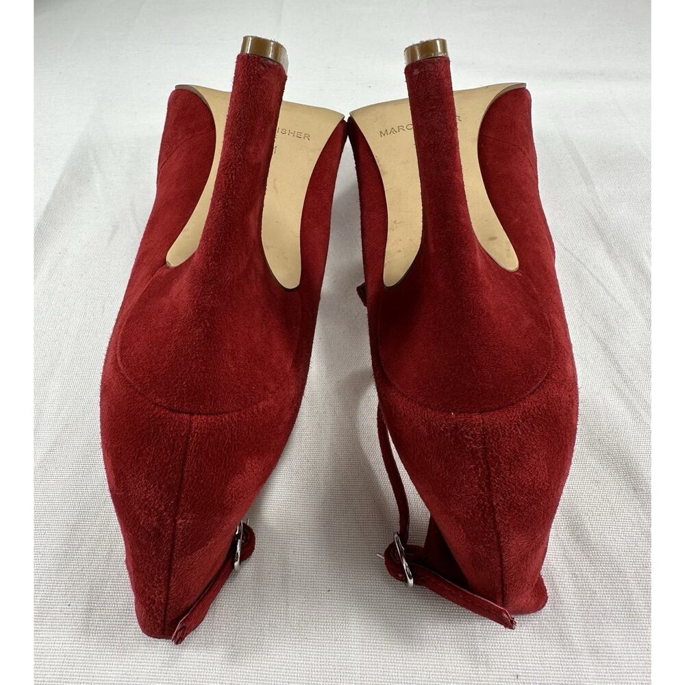 MARC FISHER RED SUEDE Mary Jane Style PUMP SIZE 10M - Picture 10 of 14